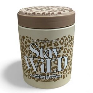 Body Prescriptions Stay Wild Vanilla Almond Exfoliating Body Scrub 23.63oz 
NWT